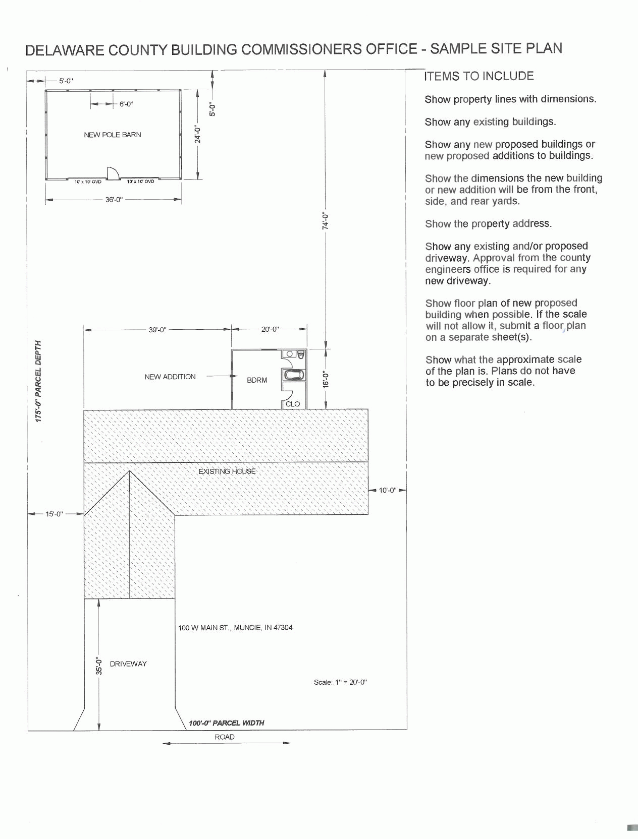 Sample Site Plan