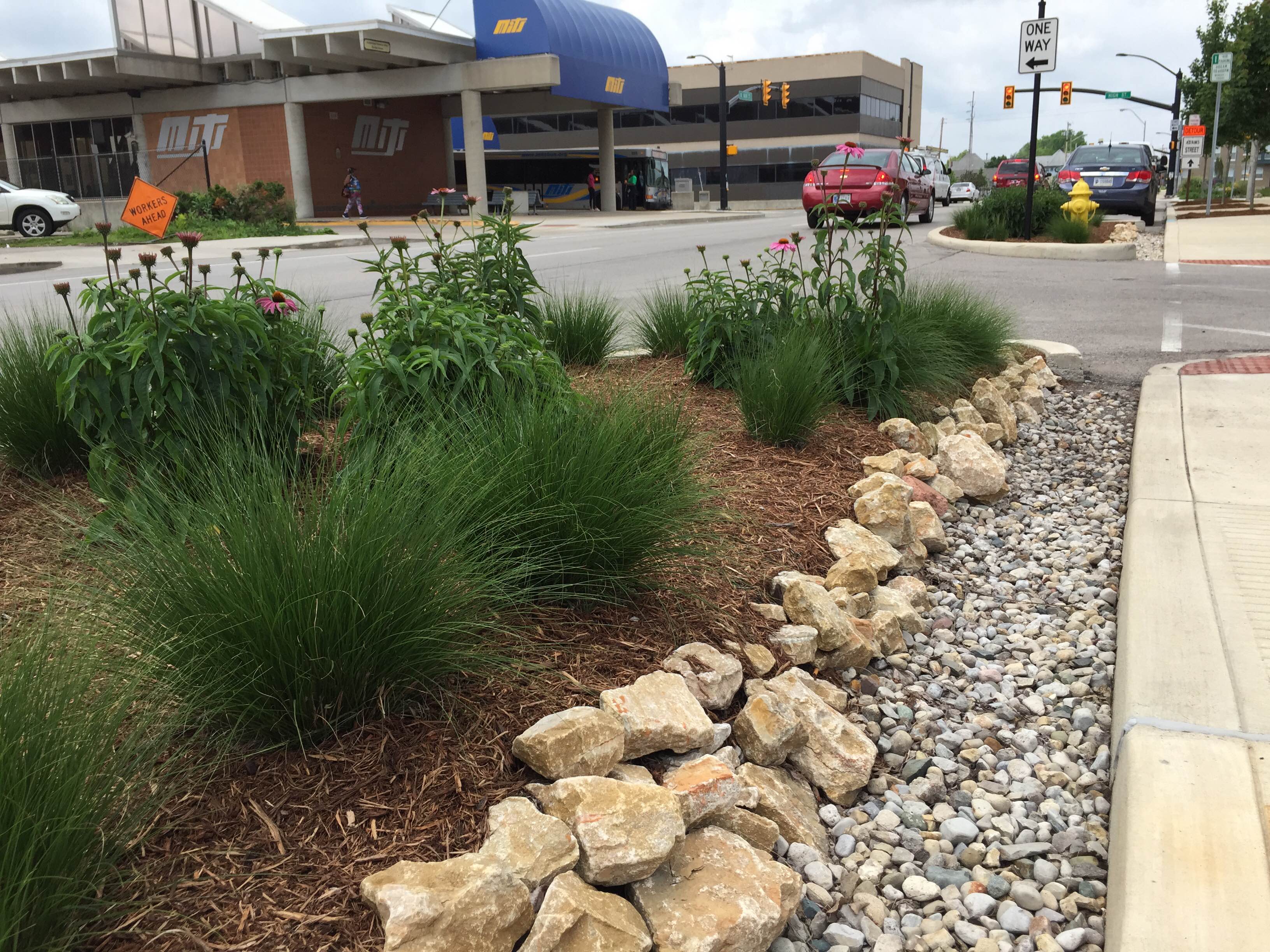 curb cut swale