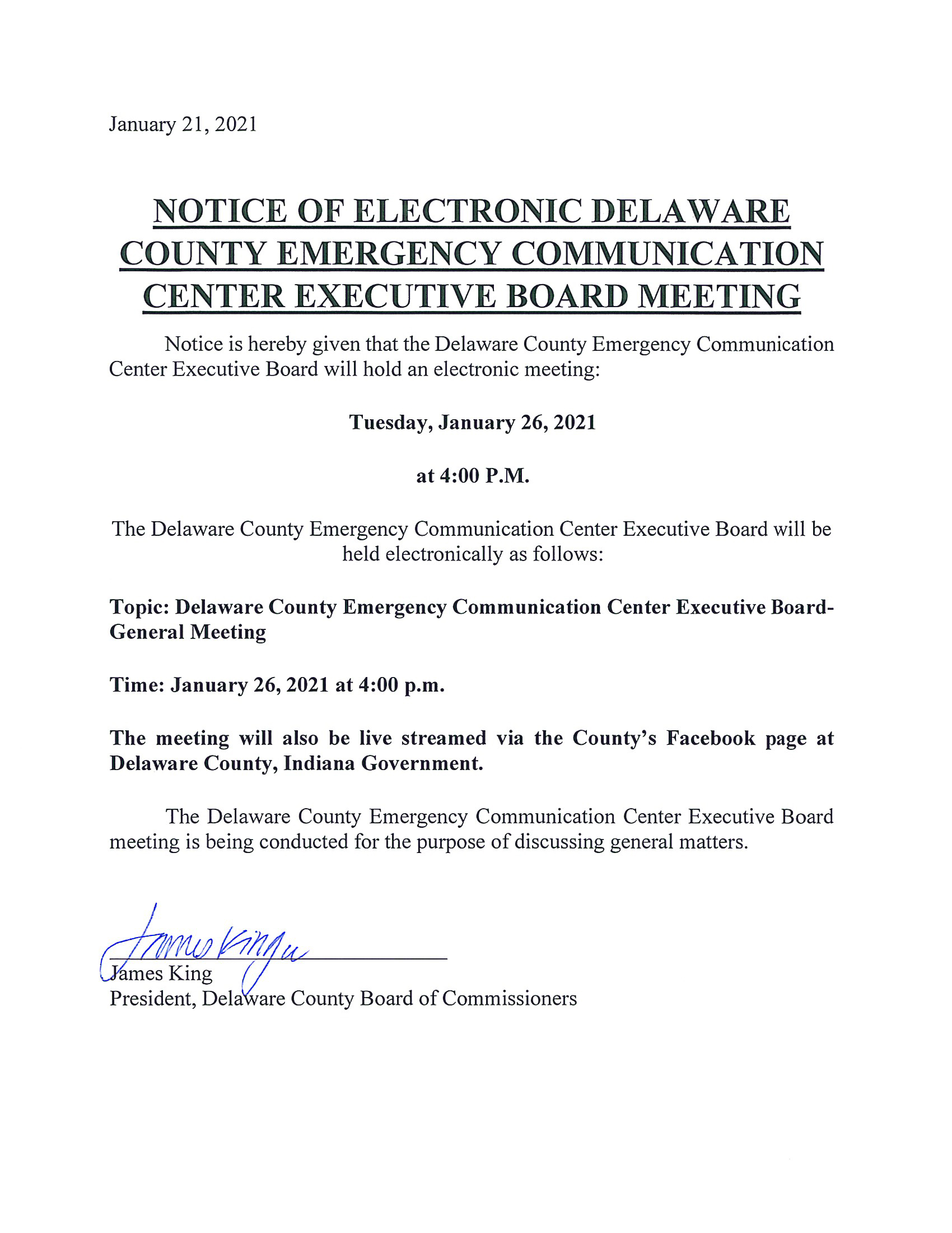 notice