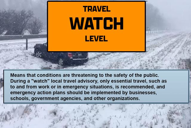 Orange Watch Travel Advisory Graphic